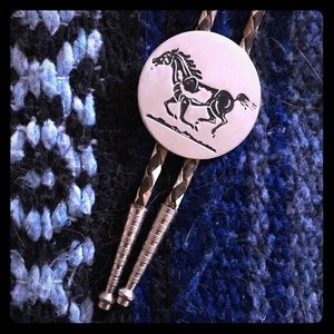 Vintage wild stallion Bolo